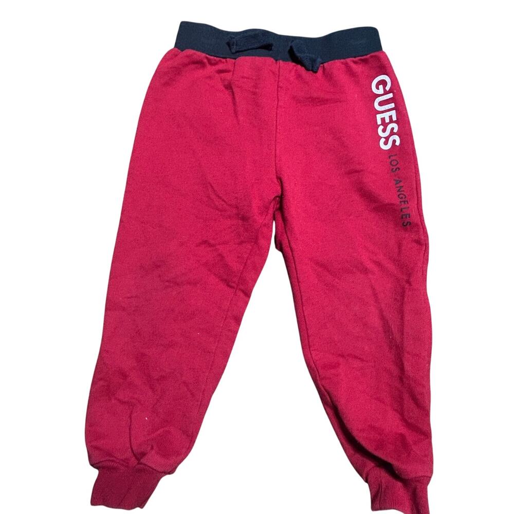 Guess Baby red joggers Los Angeles logo size 24 months NWOT